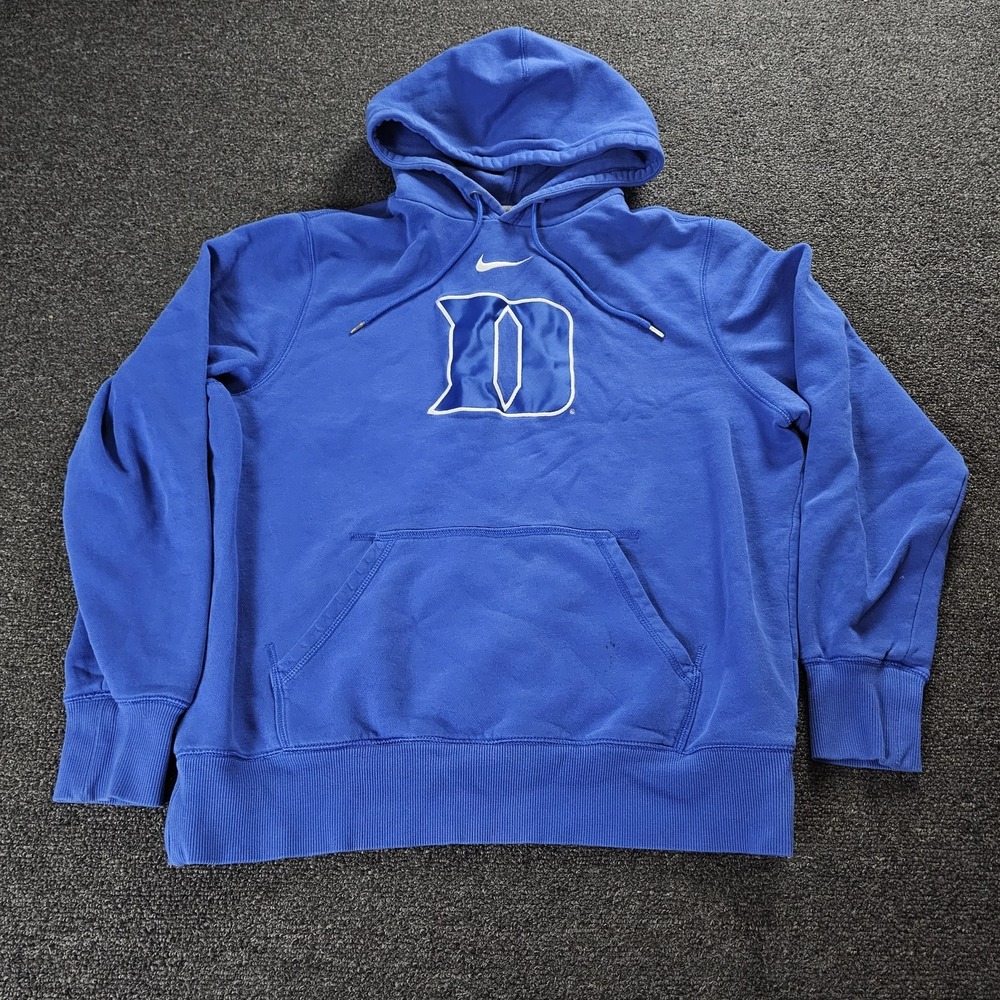 Nike Duke Hoodie Mens XL Blue Devils Pullover Sweatshirt‎ College  Center Swoosh